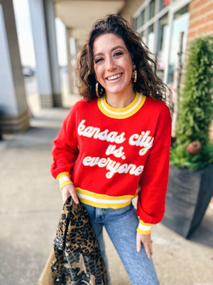 Queen of Sparkles x Amelia's Boutique KC Vs. Everyone Sweater