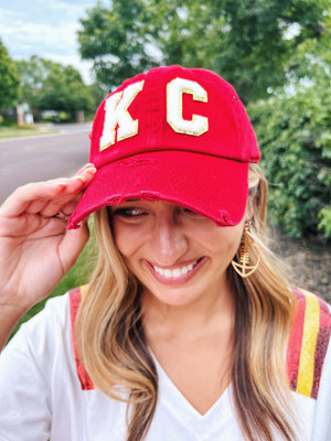 KC Varsity Patch Red Baseball Cap