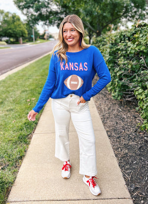 Kansas Football Knit Sweater