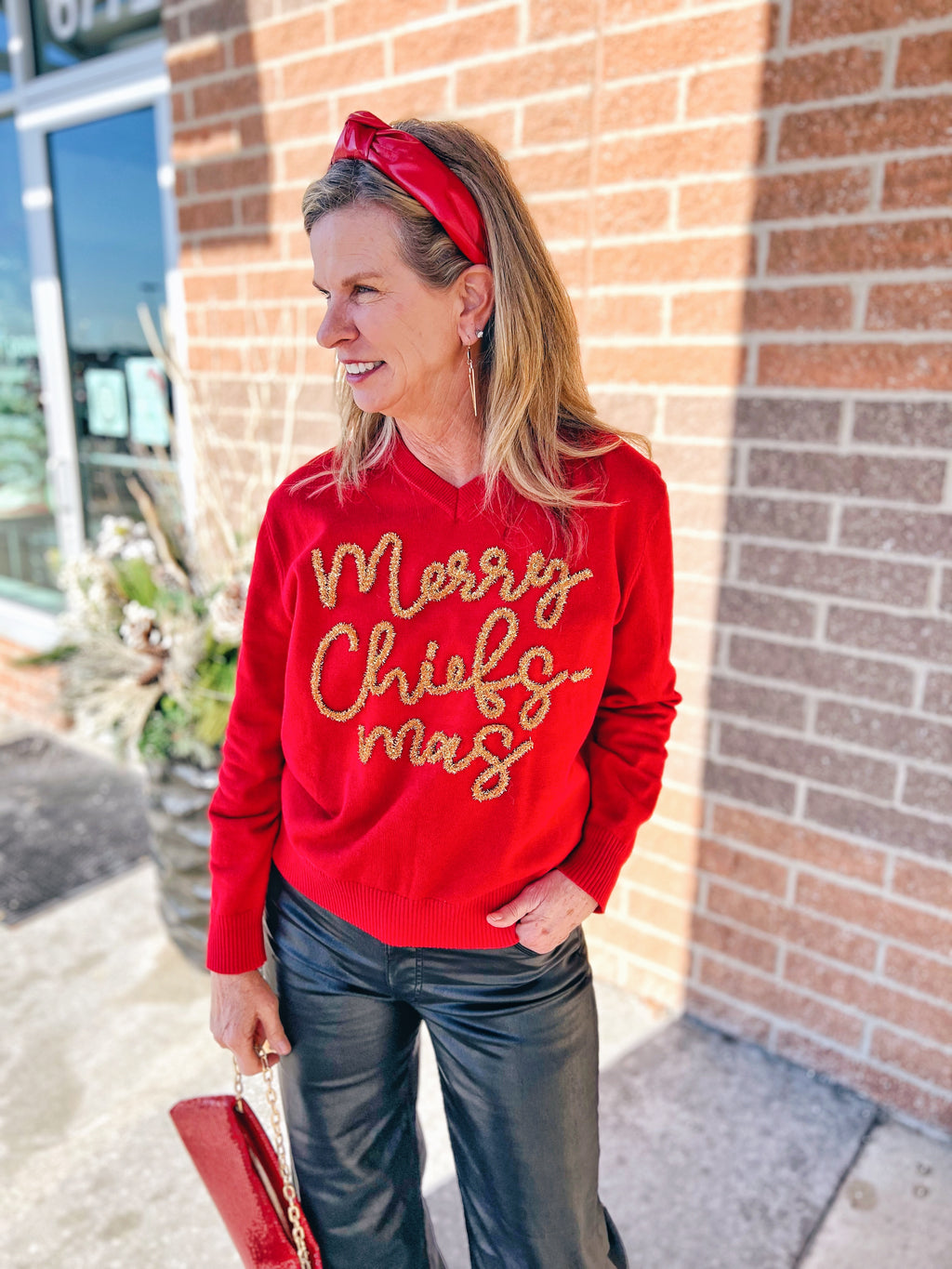 Queen of Sparkles Merry Chiefs-Mas Sweater