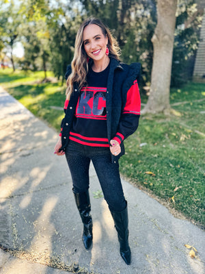 KC Colorblock Oversized Sweatshirt