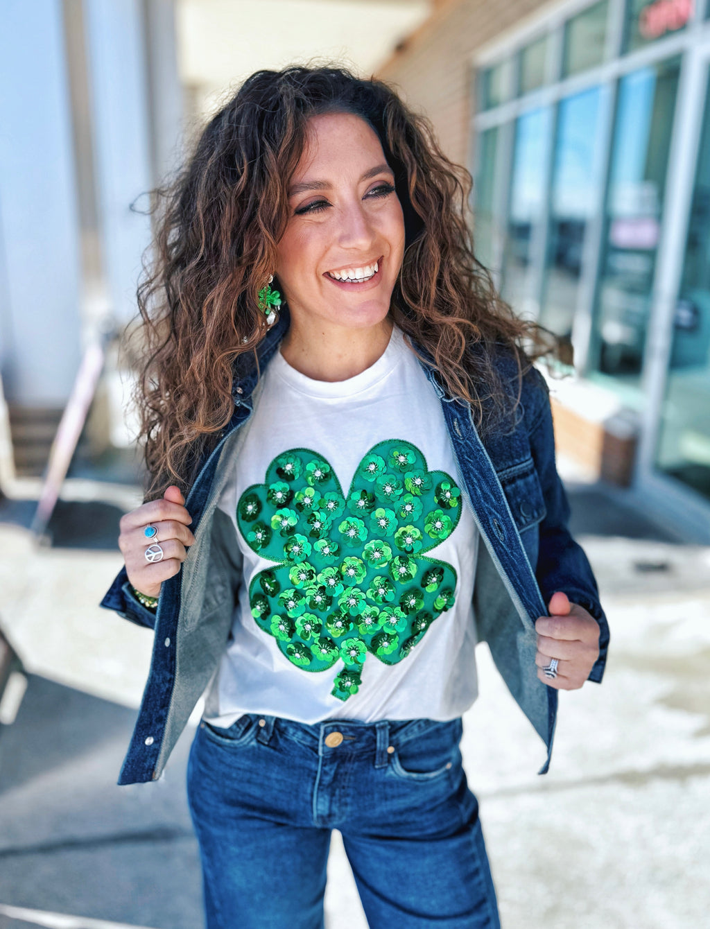 Queen of Sparkles Shamrock Tee