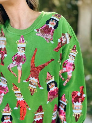 Queen of Sparkles Elf on The Shelf Sweatshirt