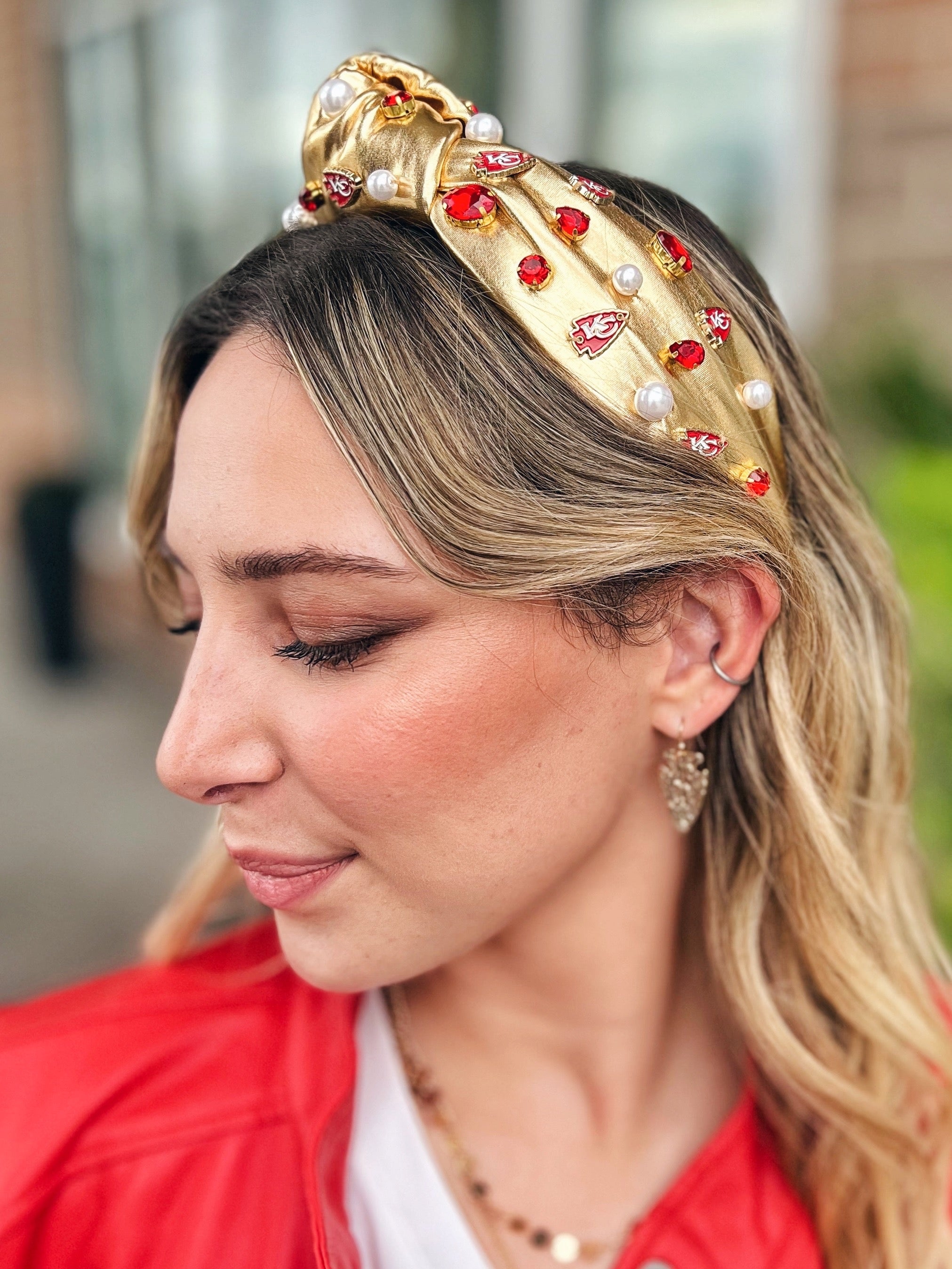 KC Chiefs Knotted Headbands  LIMITED Quantities – Claire and