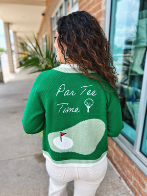 Golf Cardigan in Green