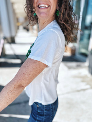 Queen of Sparkles Shamrock Tee