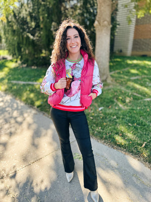 Pink Puffer Vest