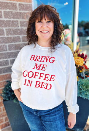 Z Supply Oversized Coffee in Bed Sweatshirt