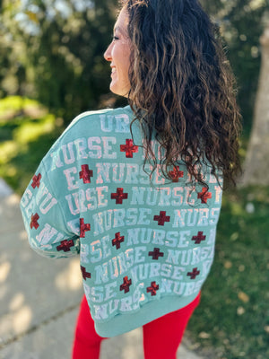 Queen of Sparkles NURSE Sweatshirt