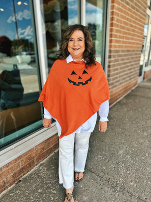 Jack-O-Lantern Poncho