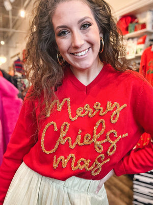 Queen of Sparkles Merry Chiefs-Mas Sweater