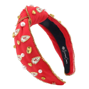 Brianna Cannon NFL licensed Headbands - solid red