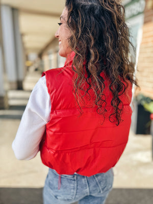 Red Puffer Vest