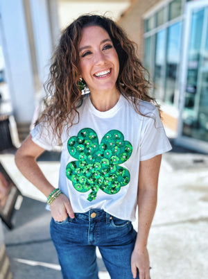 Queen of Sparkles Shamrock Tee