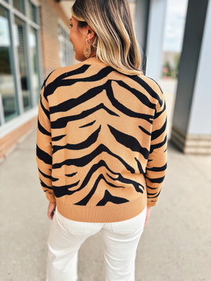 Queen of Sparkles Tiger Sweater