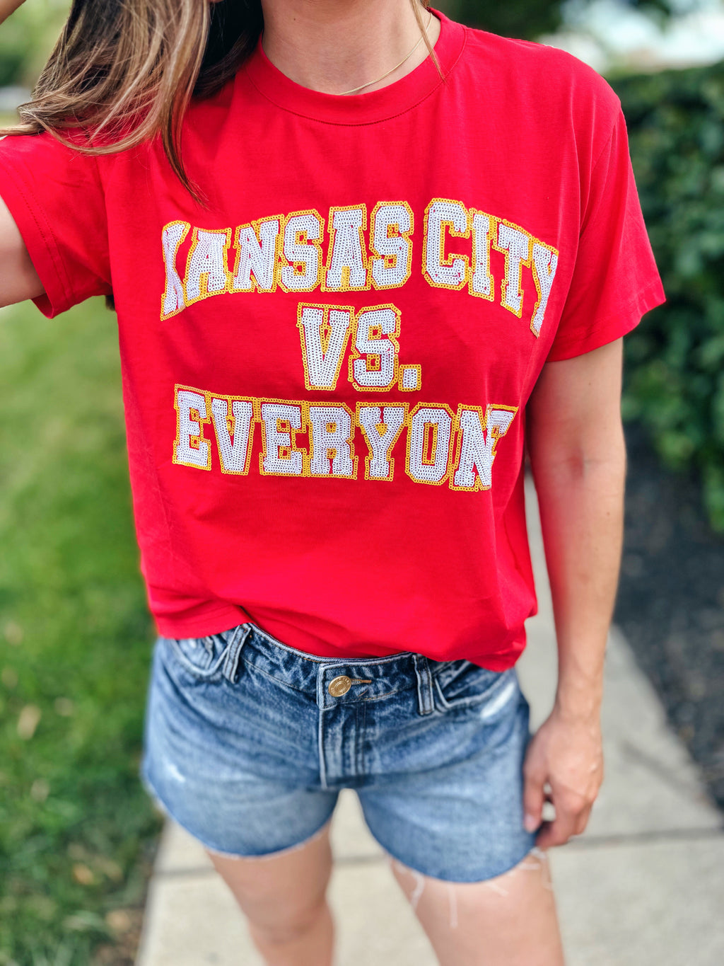 Kansas City vs. Everyone Tee - Queen of Sparkles x Amelia's Collab