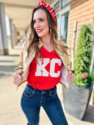 KC Varsity Tee - Queen of Sparkles x Amelia's Collab