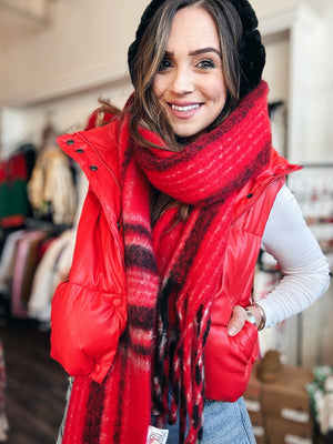 Red Puffer Vest