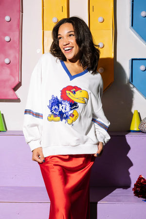 Licensed QOS KU Jayhawk Sweatshirt