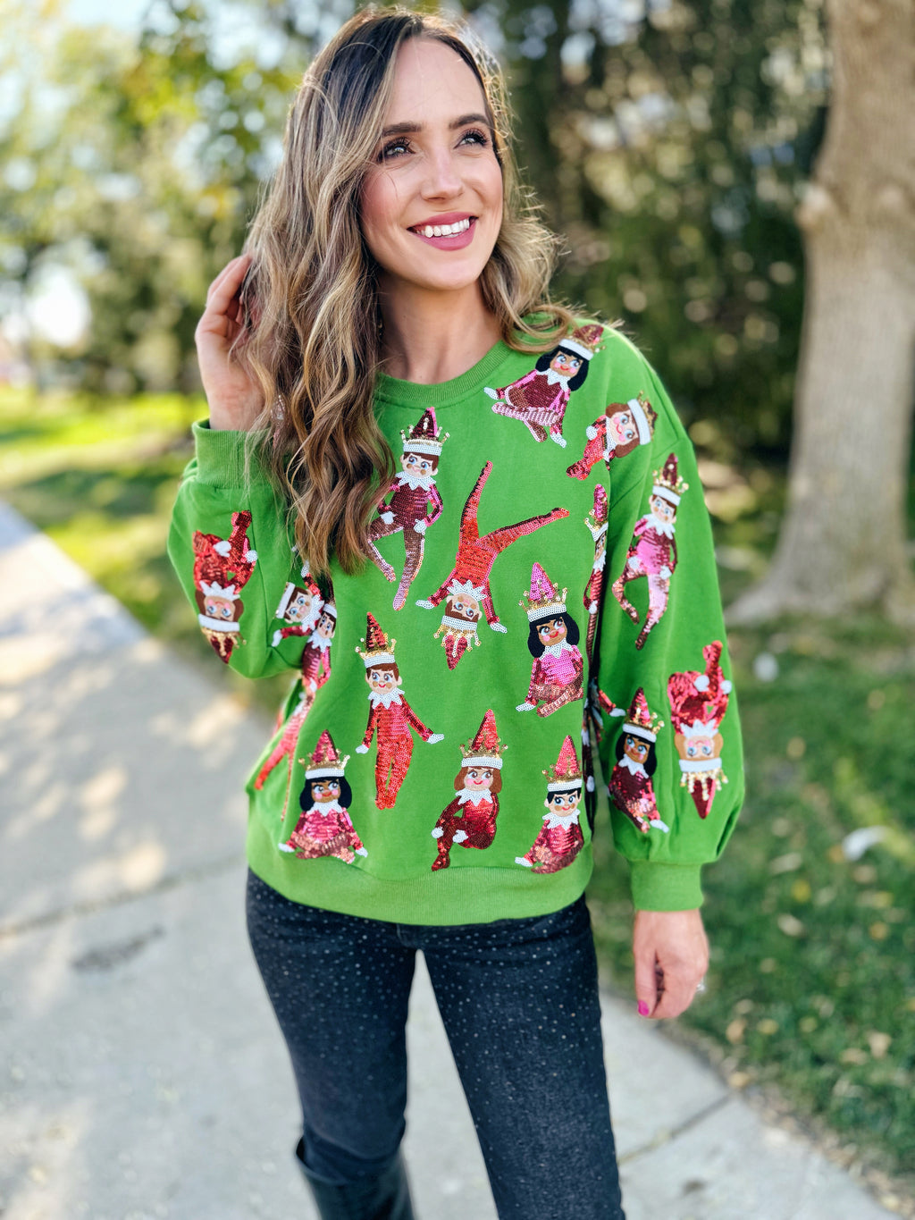 Queen of Sparkles Elf on The Shelf Sweatshirt