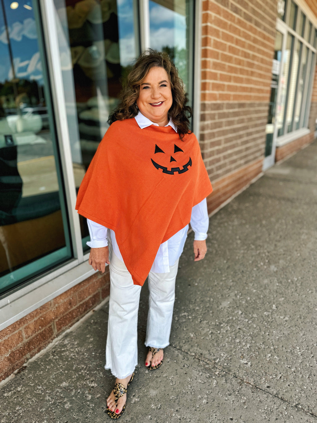 Jack-O-Lantern Poncho