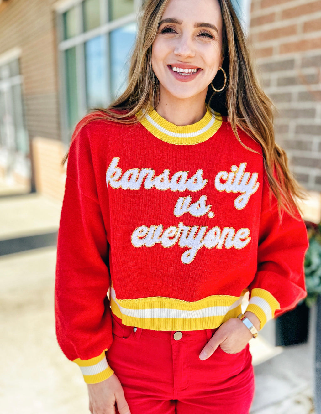 Queen of Sparkles x Amelia's Boutique KC Vs. Everyone Sweater