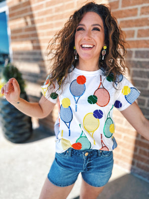 Queen of Sparkles Tennis Tee