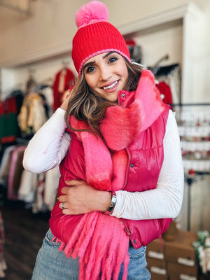 Pink Puffer Vest