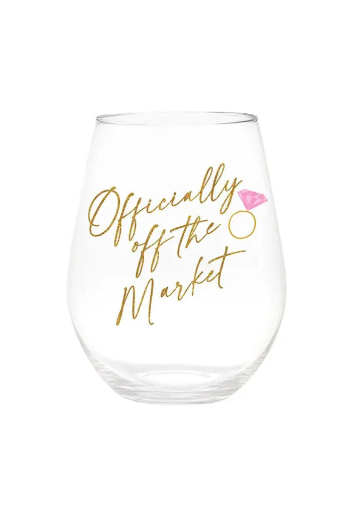 Officially Off The Market Wine Glass