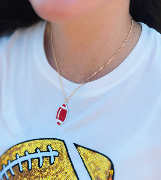 KC Football Earring with Gold Sparkle KC – Amelia's Boutique